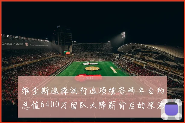 维金斯选择执行选项续签两年合约总值6400万留队大降薪背后的深意